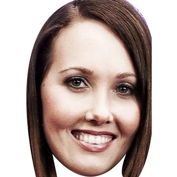 Image of FoxyPrinting Karen Maguire Shameless Celebrity Cardboard Party Face Mask Fancy Dress