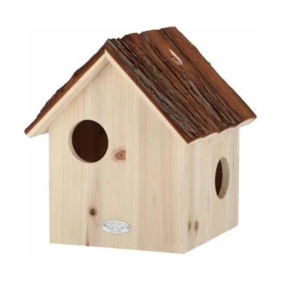 Image of Squirrel Nesting Box with Bark Roof