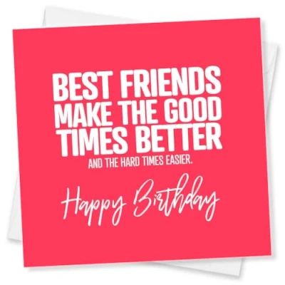 Image of Punkcards Best Friend Birthday Card, Card Female, Special Made in UK