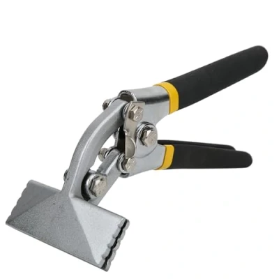 Image of Metal Sheet Bending Pliers, 6 Inch Offset Hand Seamer HVAC Tool with 3.15&quot; Width Jaw, Straight Edge Former Bender, and Flattening Seaming Pliers