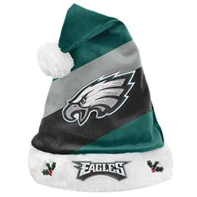 Image of FOCO NFL Philadelphia Eagles Basic Santa Claus Hat