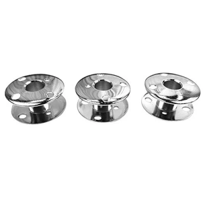 Image of 3 Metal Bobbins for Singer Capri/Symphony/Starlet/Merritt/Ladystar/Elegance/Panoramicm/Concerto and Jeans Sewing Machine