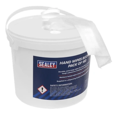 Image of Sealey Hand Wipes Bucket Pack of 150