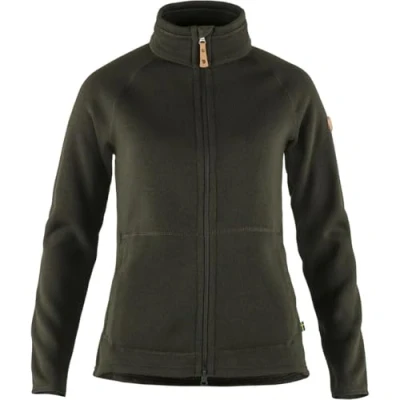 Image of FJALLRAVEN Women&#039;s Ãvik Fleece Zip Sweater Sweatshirt, Green, XXS UK
