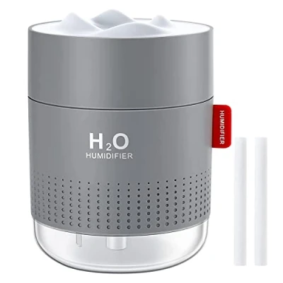 Image of Humidifiers for Home Bedroom, 500ML Cool Mist Humidifier with Night Light, Waterless Auto Off, Whisper Quiet Air Humidifier, Up to 10 16 Hours Continuous Use, Baby Plants, Office