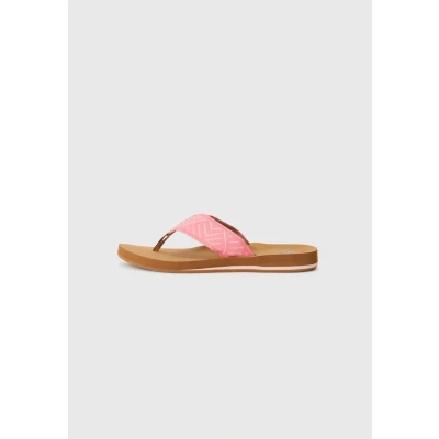 Image of REEF Women&#039;s Spring Woven Flip Flop, Strawberry Pink, 7 UK
