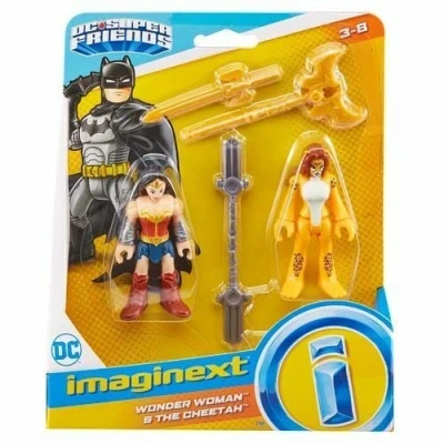 Image of Fisher Price ENVI Dc Super Friends Batman Imaginext (Wonder Woman + The Cheetah)