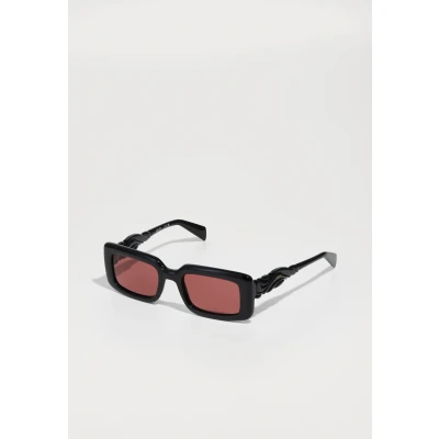 Image of Liu Jo Woman LJ806S 001 Sunglasses Bio inject Black Red Squared Normal