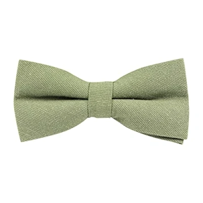 Image of Children&#039;s Kids Boys Luxury Cotton Elasticated Bow Tie (Green) suitable for formalwear, weddings, parties, pageboy outfits