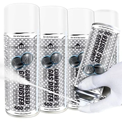 Image of AABCOOLING Pack of 4 Home&amp;Office Gas Duster Freezing Spray 400ml K5, Fluids, Component Freezer, Freezes Down to 50*C, Multipurpose Tool Engine Cleaners, Automotive