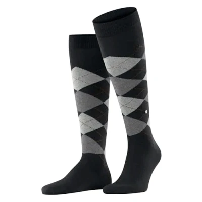 Image of Burlington Edinburgh Raute Knee high socks, Men&#039;s, Size: 7,5 11, Schwarz