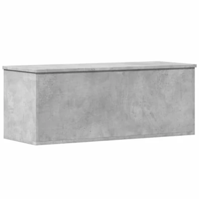 Image of vidaXL Storage Box Concrete Grey 90x35x35 cm Engineered Wood