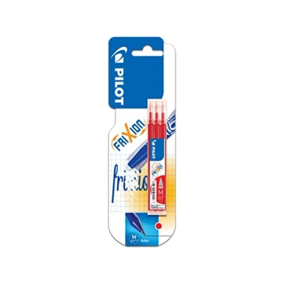 Image of Pilot Refills for Frixion Erasable Rollerball 0.7 mm (Pack of 3) Red Retail pack