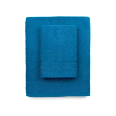 Image of zer0bed, Turquoise Bath Towels, Set of 2 Face Towel, Bidet Solid Colour, Turquoise, 100% Cotton,