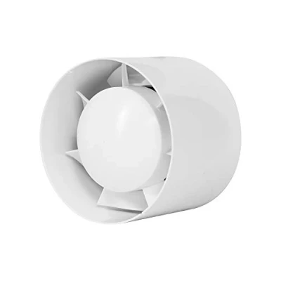 Image of EUROPLAST Ø 100mm 4 inch Round Pipe Fan Bathroom Duct Plastic White