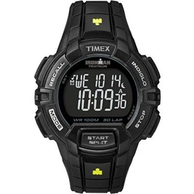Image of Timex Ironman Rugged Men&#039;s 44mm Digital Black Resin Strap Watch TW5M15900