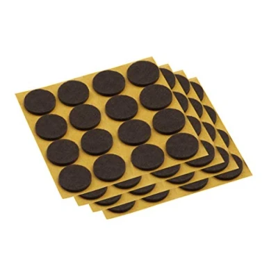 Image of Meister Felt Glider self adhesive, Ø 22 mm, brown, 80 pieces, 645056