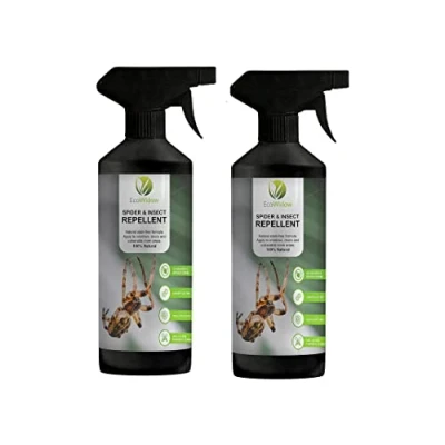 Image of 2X 500ml Natural Strong Spider and Crawling Insect Repellent Spray for Home, Indoors &amp; Outdoors Peppermint Oil Alternative to Killer Spray, Trap New Formula
