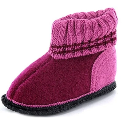 Image of Beck Unisex Kids Ãtzi Slippers, Red, 11 UK Child