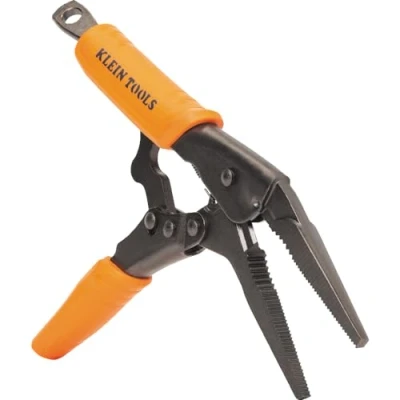 Image of Klein Tools 38612 Long Nose Locking Pliers with Quick Release Handles, Ideal for Tight Spaces, High Torque and Gripping Power, 9 Inch