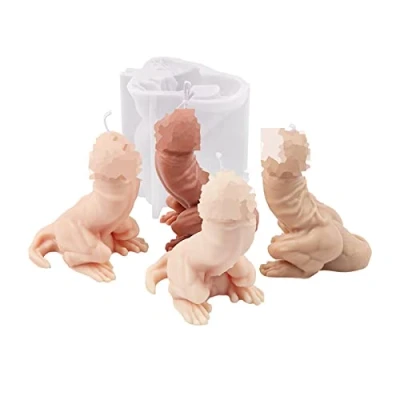 Image of JS MOLD Sexy Candle Mould, Silicone Body DIY Moulds, 3D Torso Casting Moulds for Decoration (B)