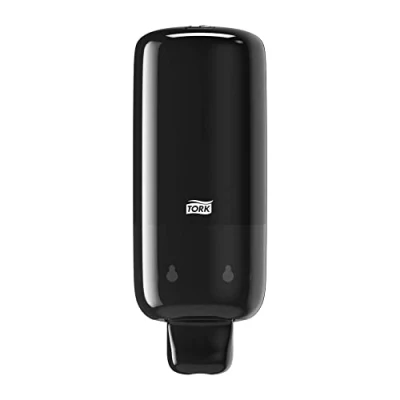 Image of Tork Foam Soap Wall Mounted Dispenser for Hand and Antibacterial Soap, Elevation 561508 S4 Wash Sanitiser, Black