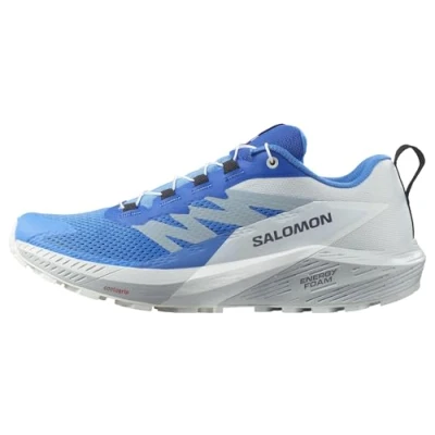 Image of Salomon Sense RIDE 5 Trail running shoes, Men&#039;s, Size: 7.5, Ibiza blue/lapis blue/white Textile/synthetics