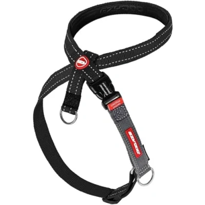Image of EZYDOG Crosscheck Training Harness Anti Pull Harness, Dog for Small, Medium and Large Dogs, Accessories, Reflective, Adjustable Size (M, Black)