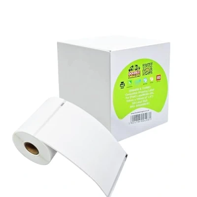 Image of 1 Roll of Compatible DYMO S0904980, Extra Large Shipping Labels (220 per Roll), 104mm x 159mm (4&quot; 6&quot;), for LabelWriter 4XL Printers, 1744907, Self Adhesive