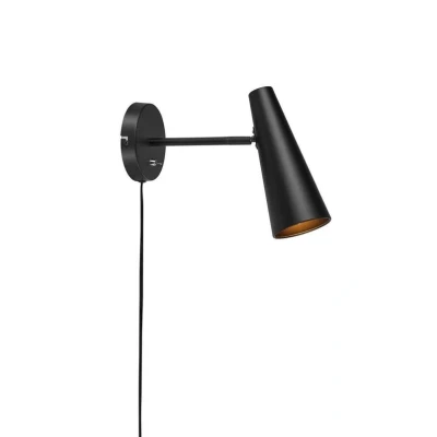 Image of Markslöjd Peak wall light, 2 bulb, black