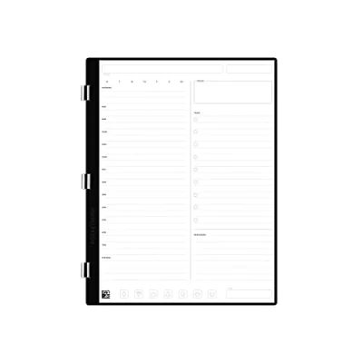 Image of Rocketbook New Pro Daily/To Do Page Pack Scannable Pages for To Lists and Agendas Write, Scan, Erase, Reuse 20 Sheets Letter Size: 7.8 in x 10.5