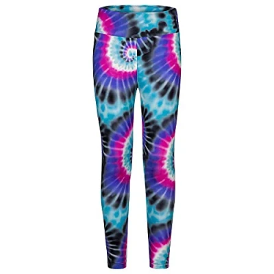 Image of Hurley Girl&#039;s Hrlg High Waisted Active Legg Casual Pants, Black, size:13 Years