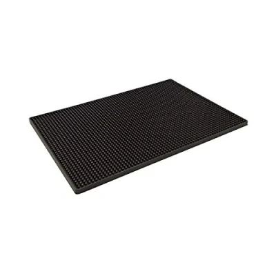 Image of Service Mat Black Non Slip Rubber 18 x 12 inch