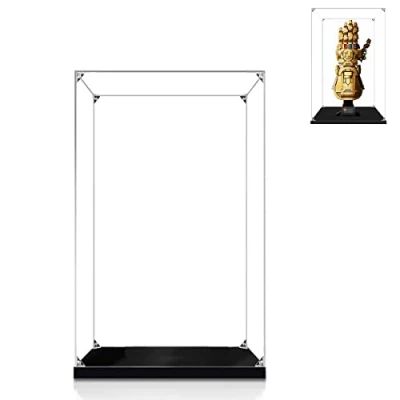 Image of Hosdiy Acrylic Display Case for (Infinity Gauntlet) Model Compatible with Lego 76191 (Only Case, No Building Set)