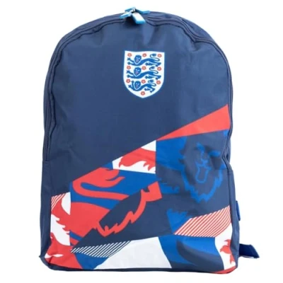 Image of England FA Patches Backpack (One Size) (Red/Blue/White/Dark Blue)