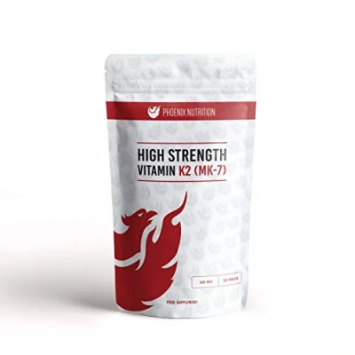 Image of High Strength Vitamin K2 (MK 7) 500mcg x 360 Tablets Phoenix Nutrition
