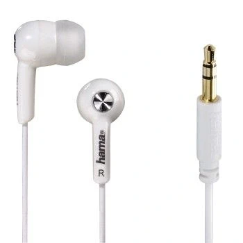 Image of Hama Basic4Music in ear stereo earphones, white