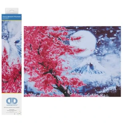 Image of DIAMOND DOTZ Painting, Beginner Kit, Canvas, C/Blossom Mountain, 52 x 38cm