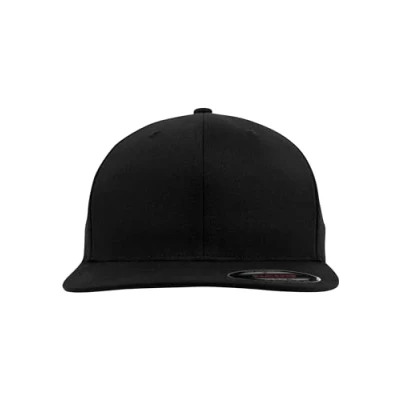 Image of Flexfit FLAT Visor Cap, Size: S/M, Black