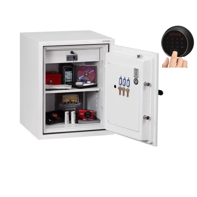 Image of Phoenix Fire Fighter Size 1 Safe Fingerprint Lock White FS0441F