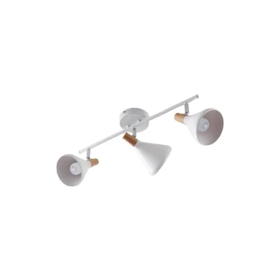 Image of Lindby Arina ceiling lamp in white, 3 bulb, long