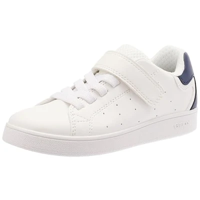 Image of Geox J Eclyper Boy A Sneaker, White Navy, 2.5 UK