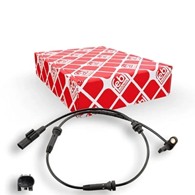 Image of 51763164, 52081843 ABS Sensor FEBI BILSTEIN 102225 Front Axle Left, Right 815mm FIAT: Grande Punto Hatchback