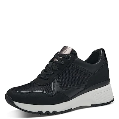 Image of MARCO TOZZI Women&#039;s 2 23733 41 Sneaker, Black Comb, 6.5