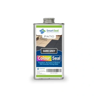 Image of Patio ColourSeal Colour &amp; Restore Old Concrete Paving Slabs, Durable Paint Sealer Easy to Apply, for Protective (Dark Grey 150 ml sample)