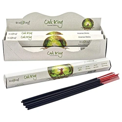 Image of STAMFORD INC. 37829 Oak King Incense Sticks, 20 Sticks x 6 Packs,24x6x8 cm