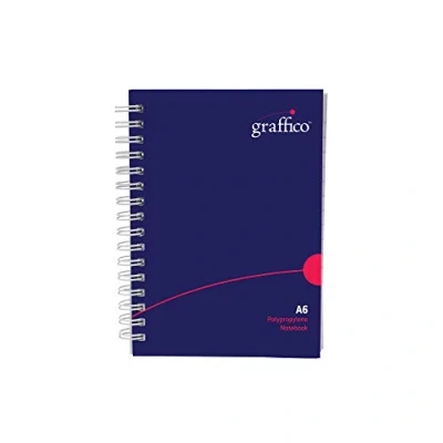 Image of GRAFFICO A6 Twin Wire Board Cover Notebook of 160 Pages (Pack 1)