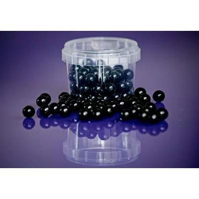 Image of 80g Black Edible 10mm Large Sugar Pearls Balls for Cake Cupcake Sprinkles Decoration