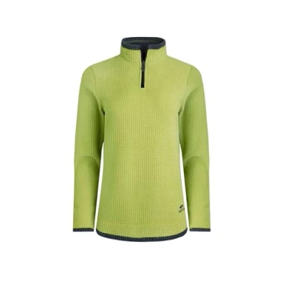 Image of Weird Fish Beye Eco 1/4 Zip Grid Fleece Tarragon Size 20