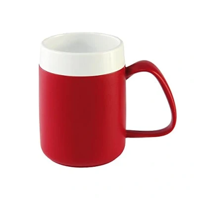 Image of NRS Healthcare Red/White Thermo Insulated Mug with Extra Large Handle